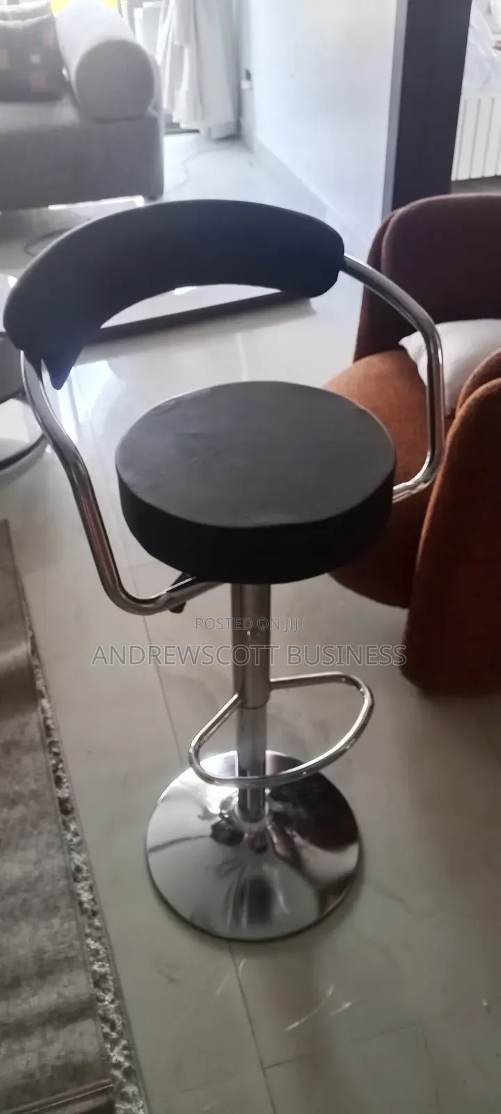 Red and Black Barstools