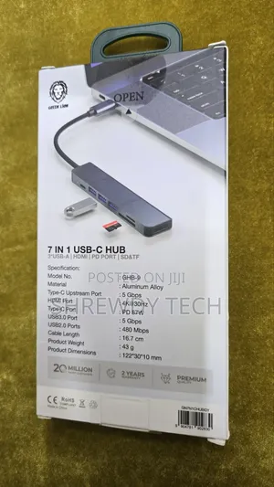 Green Lion 7in1 Dongle for Mac and Windows PC
