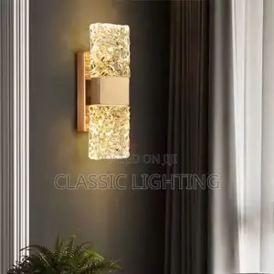 Interior Glass Gold Design Living Room Light Emitting Diode Wall Light