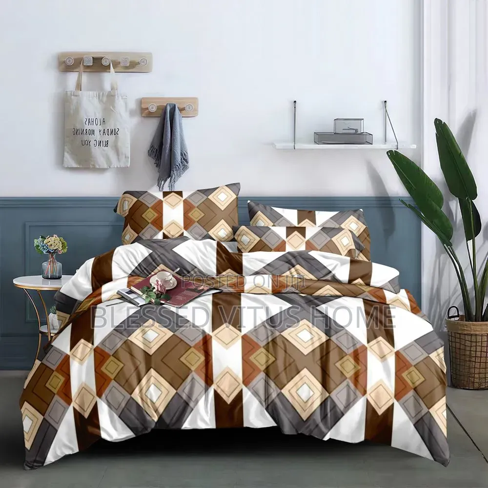 4 by 6 Luxury Bedspread Fabric and Duvet Set