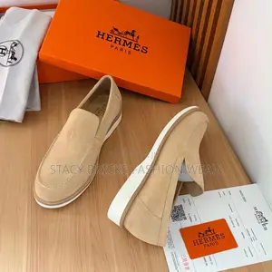 Hermes Izmir Suede Loafers “Grey”*