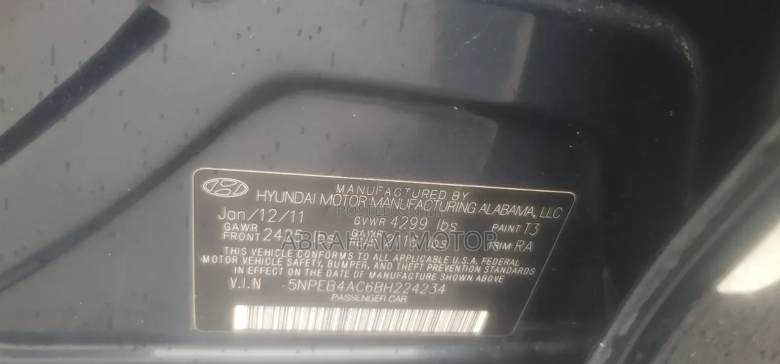 Hyundai Sonata 2011 Black