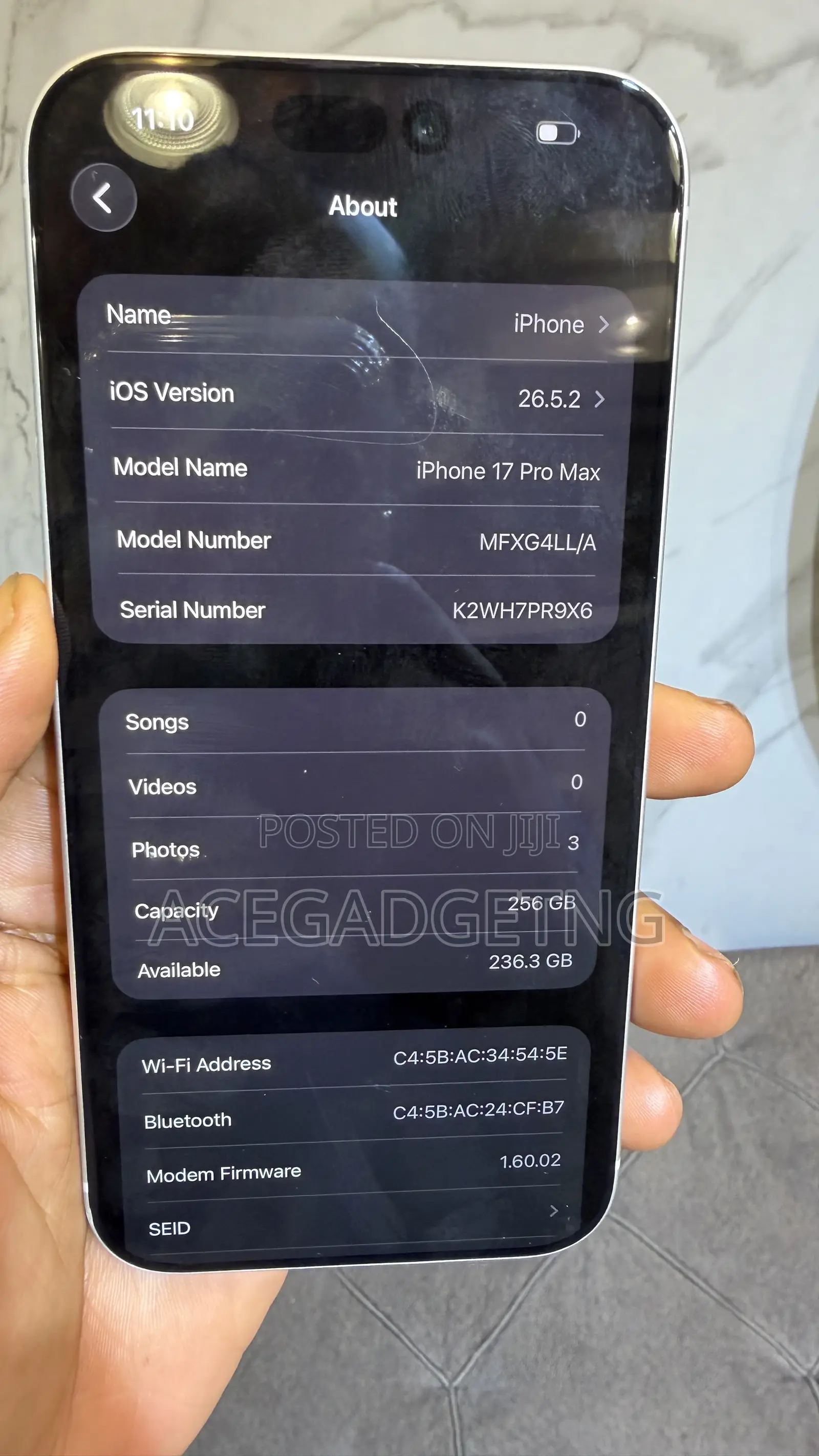 Apple iPhone 17 Pro Max 256 GB Silver