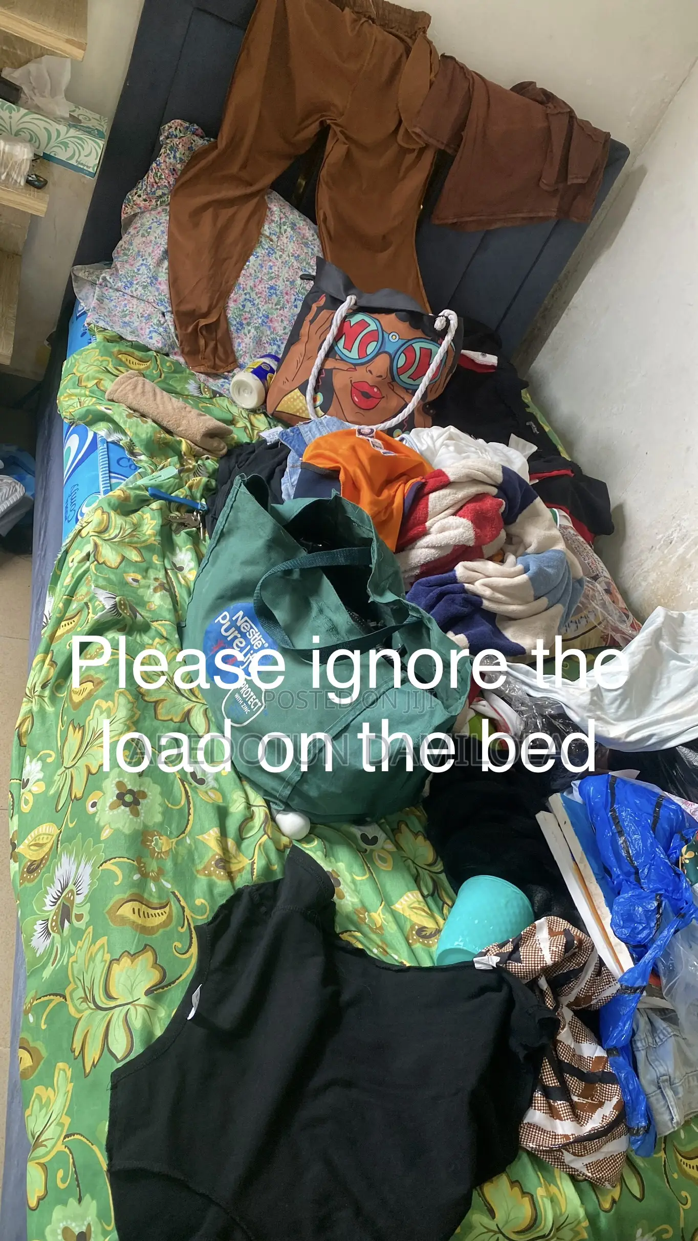 3 and Half by 6 Bed Frame and Mattress