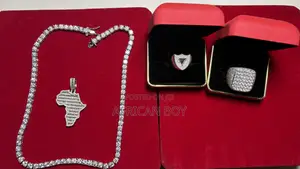 VVS Diamond Set - Tennis Chain, Africa Pendant Rings