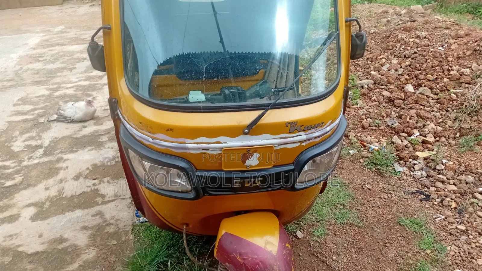 TVS King Deluxe Plus iTouch Start 2025 Yellow