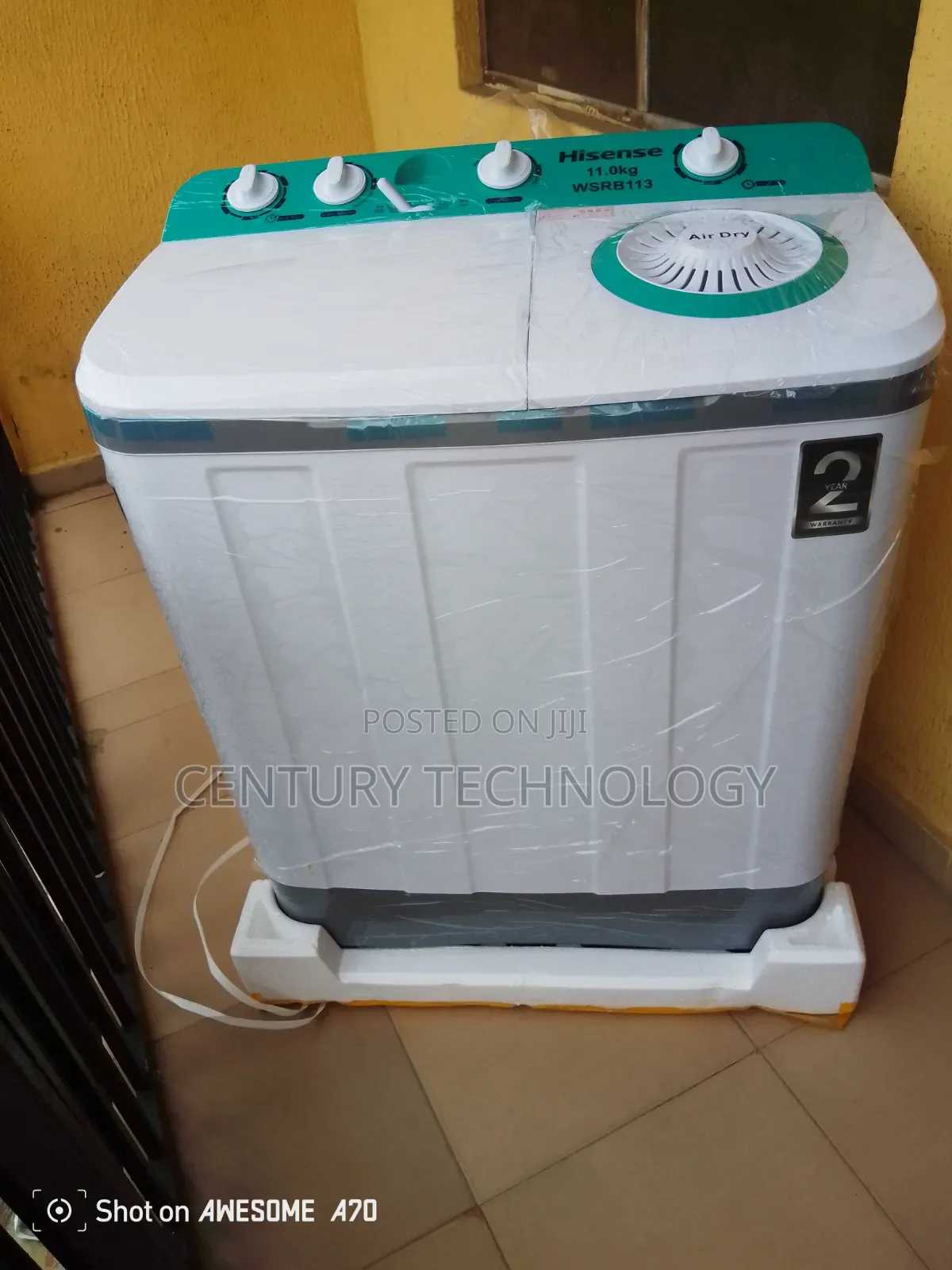 Hisense 11kg Manual Washer – Powerful Cleaning Performance