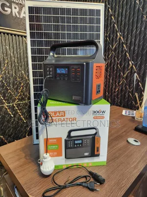 300w Powerful Solar Generator With Dc Bulb