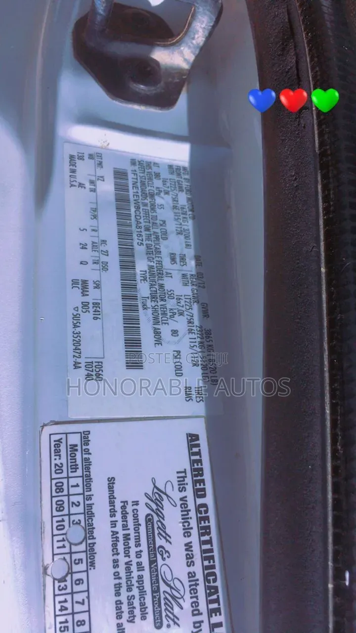 Ford E-150 2012 White