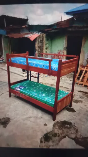 3ft by 6ft Local Wooden Bunk Bed.