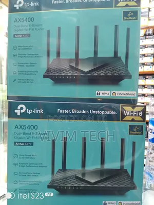 Tplink AX5400 Archer Ax72 Dual Band Gigabit Wifi 6 Router