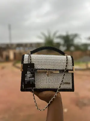 Canvas Crochet Braided Bag