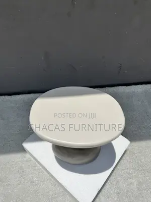 Ancient Modern Pebble Side Stool - Designer Sculptural End Table.