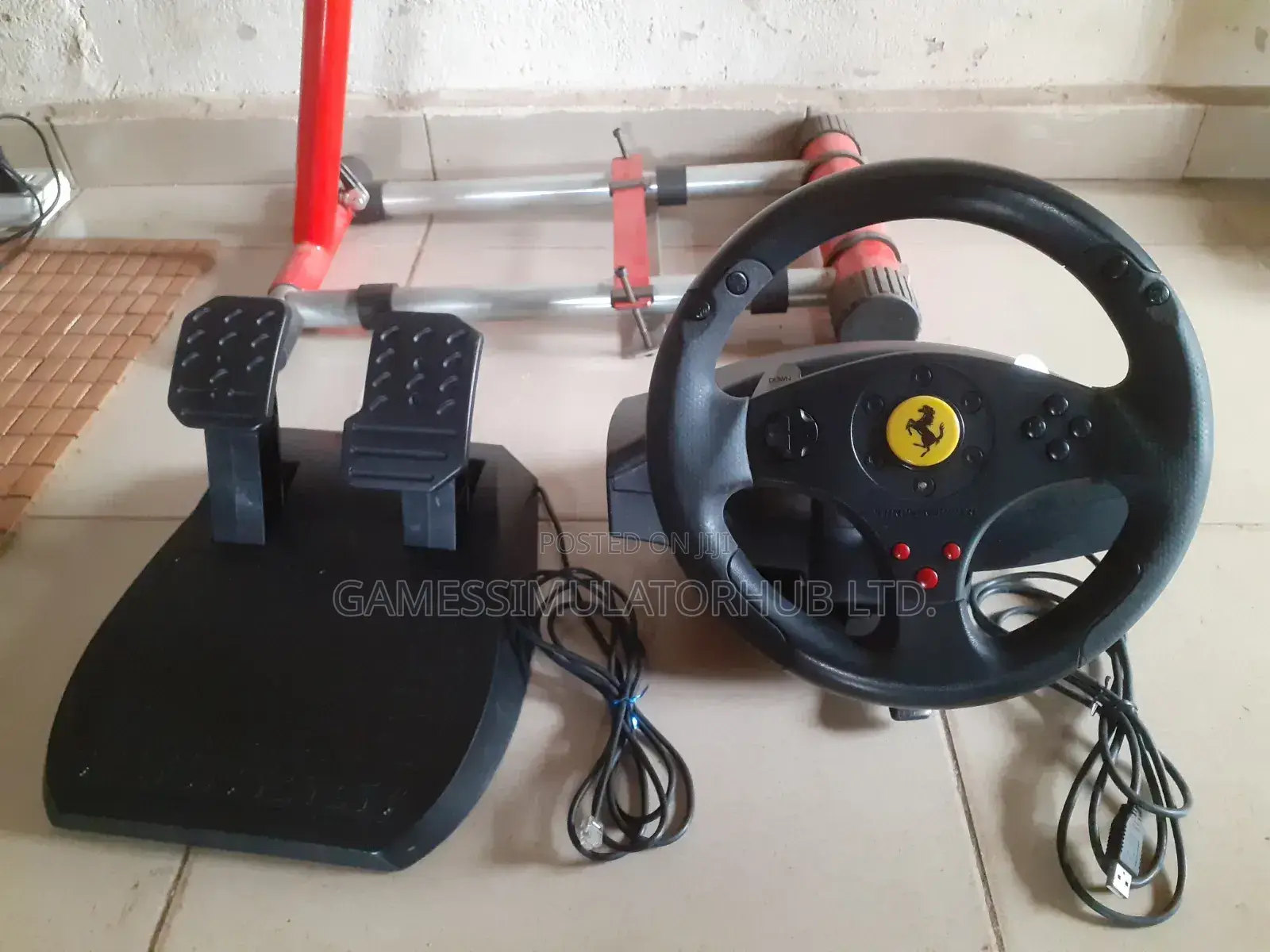 Thrustmaster Ferrari GT EXPERIENCE Vibration Feedback Racing Wheel .