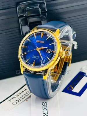 Seiko Quality Luxury Men Genuine Leather Wristwatch