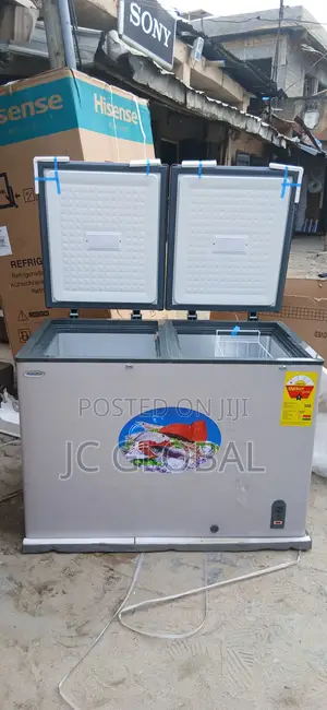 Original Aucma BD468 Double Door Chest Freezer