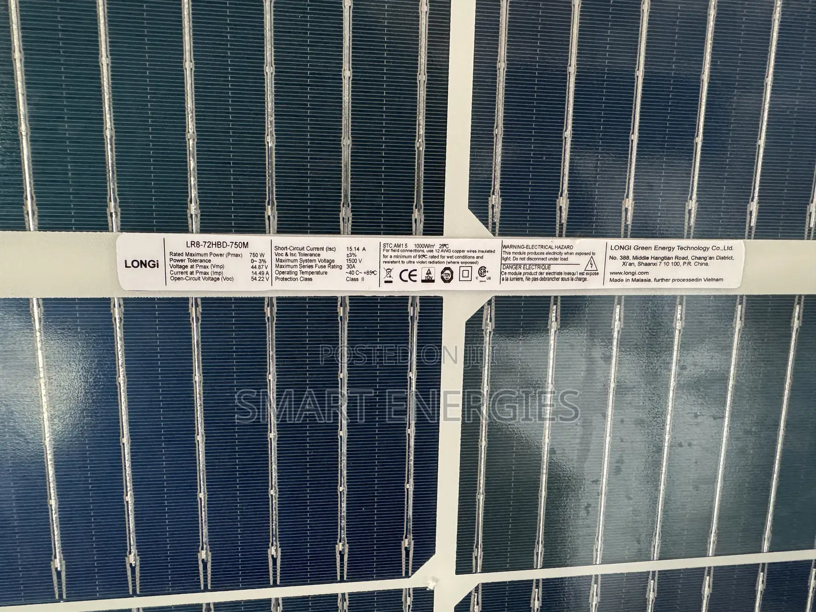 710watts Longi Bifacial Solar Panel