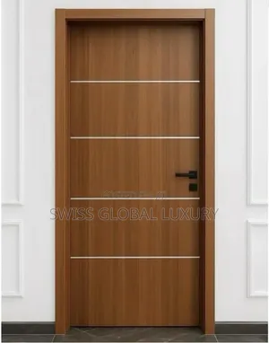 High Quality 3ft/7ft HDF Brown Wooden Interior Door.