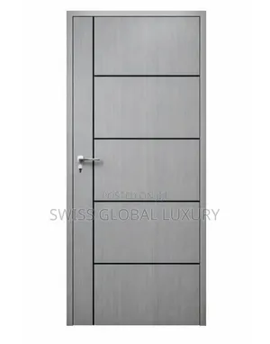 High Quality 3ft/7ft HDF Gray Wooden Interior Door.