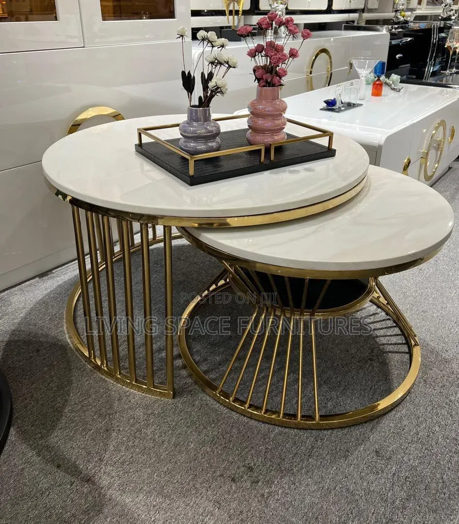 Luxury Marble Coffee Table Set