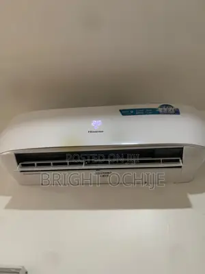 Clean Hisense AC With Hanger