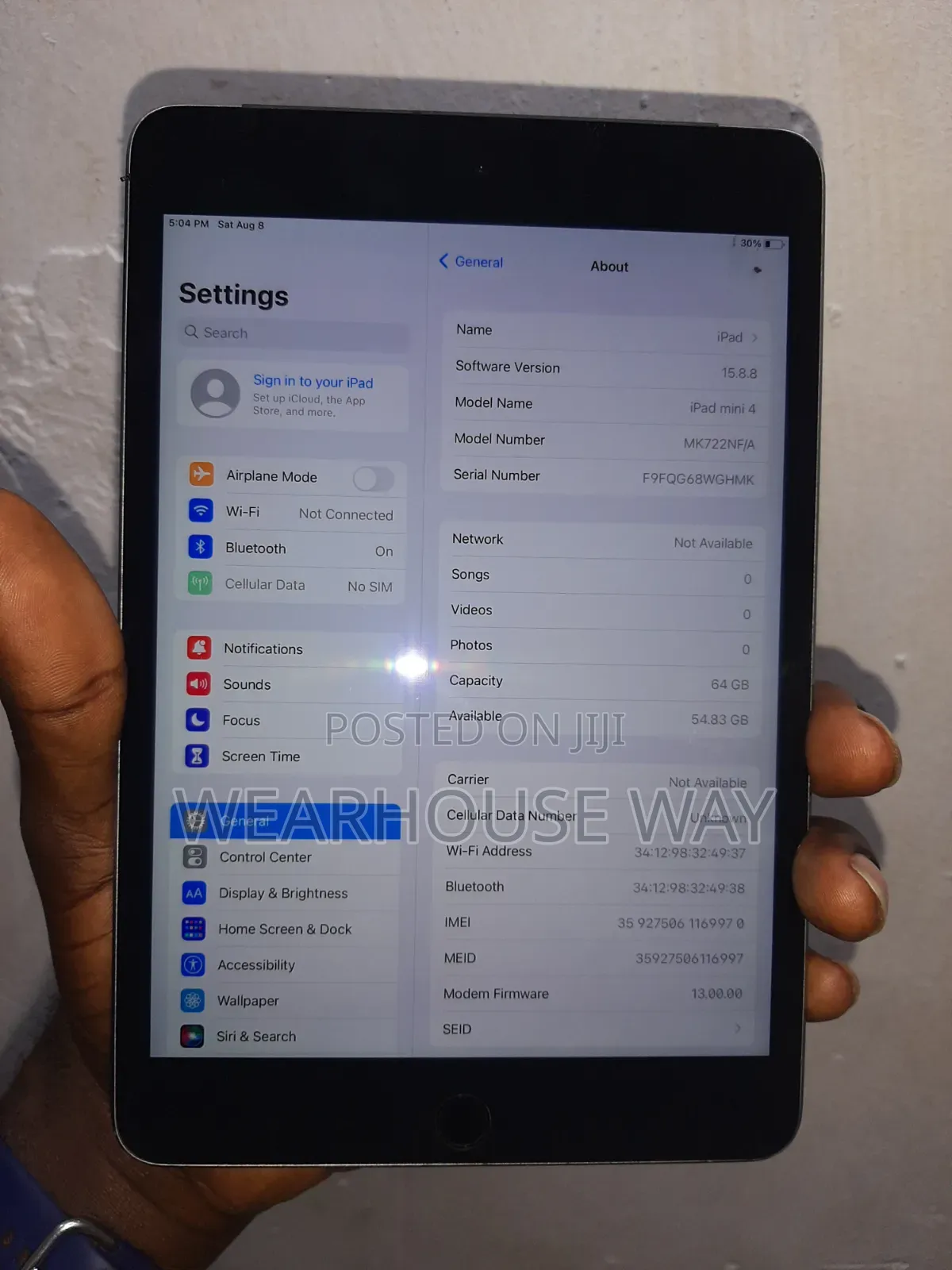 Apple iPad mini 4 64 GB Silver