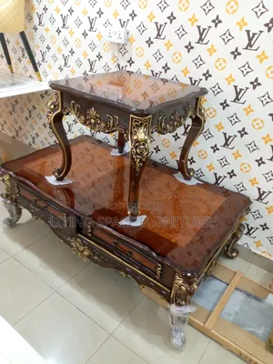 Newly Royal Center Table With 2Side Stools