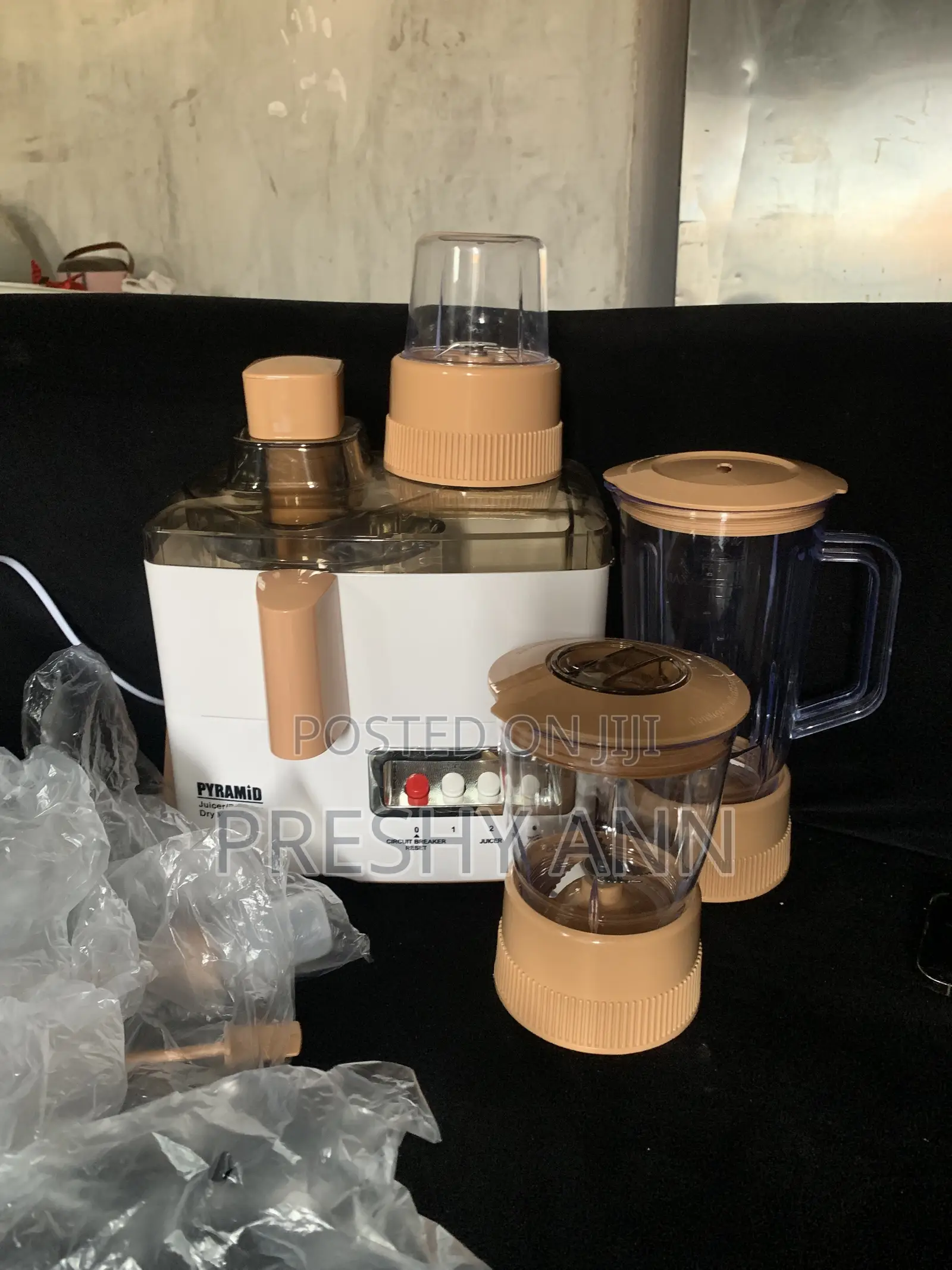 Pyramid 4-in-1 Juicer Blender Grinder Mill