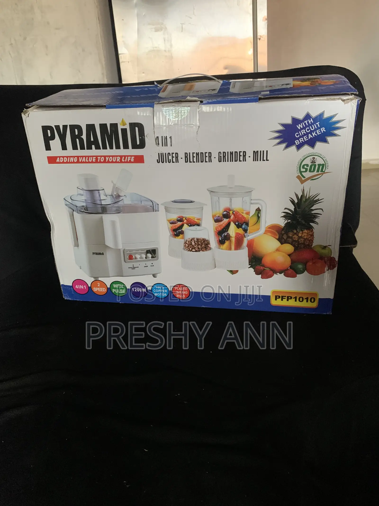 Pyramid 4-in-1 Juicer Blender Grinder Mill