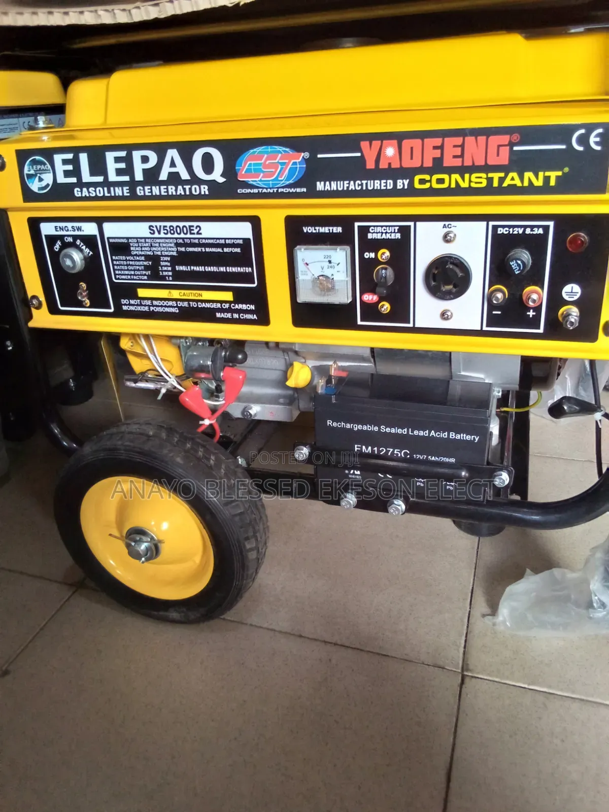 Elepaq Generator 4.5kva Key Type Cooper