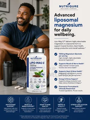 LIPO-MAG G Liposomal Magnesium Glycinate for BP, Nerves, Sleep More