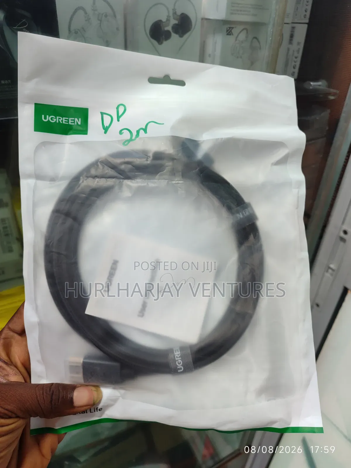 2m Ugreen Displayport V1.4 Cable
