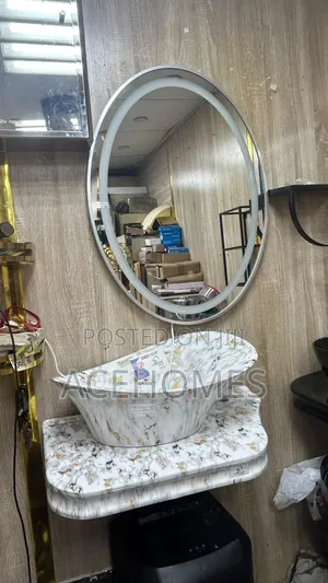 Marble Cabinet LED Mirror