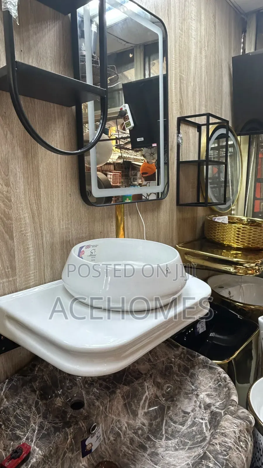 Marble Cabinet Plain White