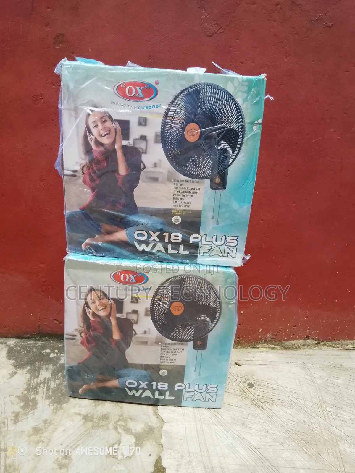 OX 18" Plus Wall Fan – Cool Your Space With Ease