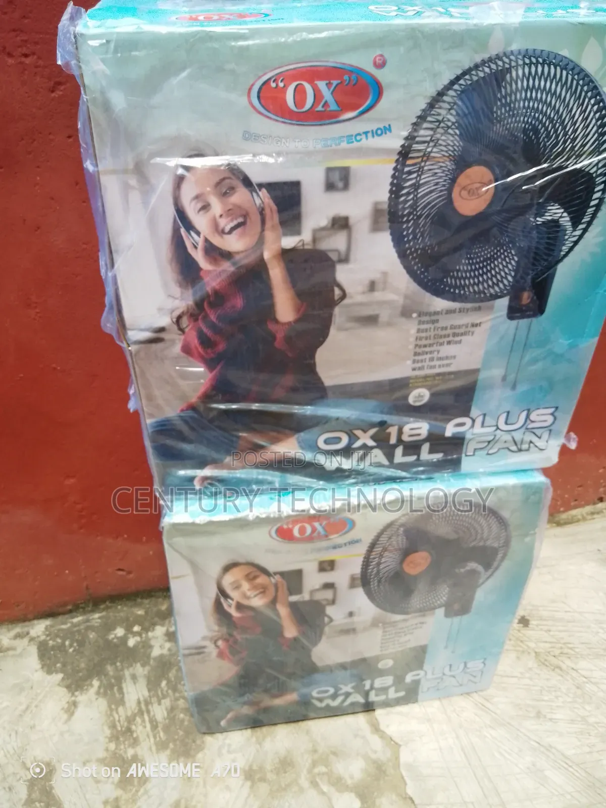 OX 18" Plus Wall Fan – High-Performance Cooling