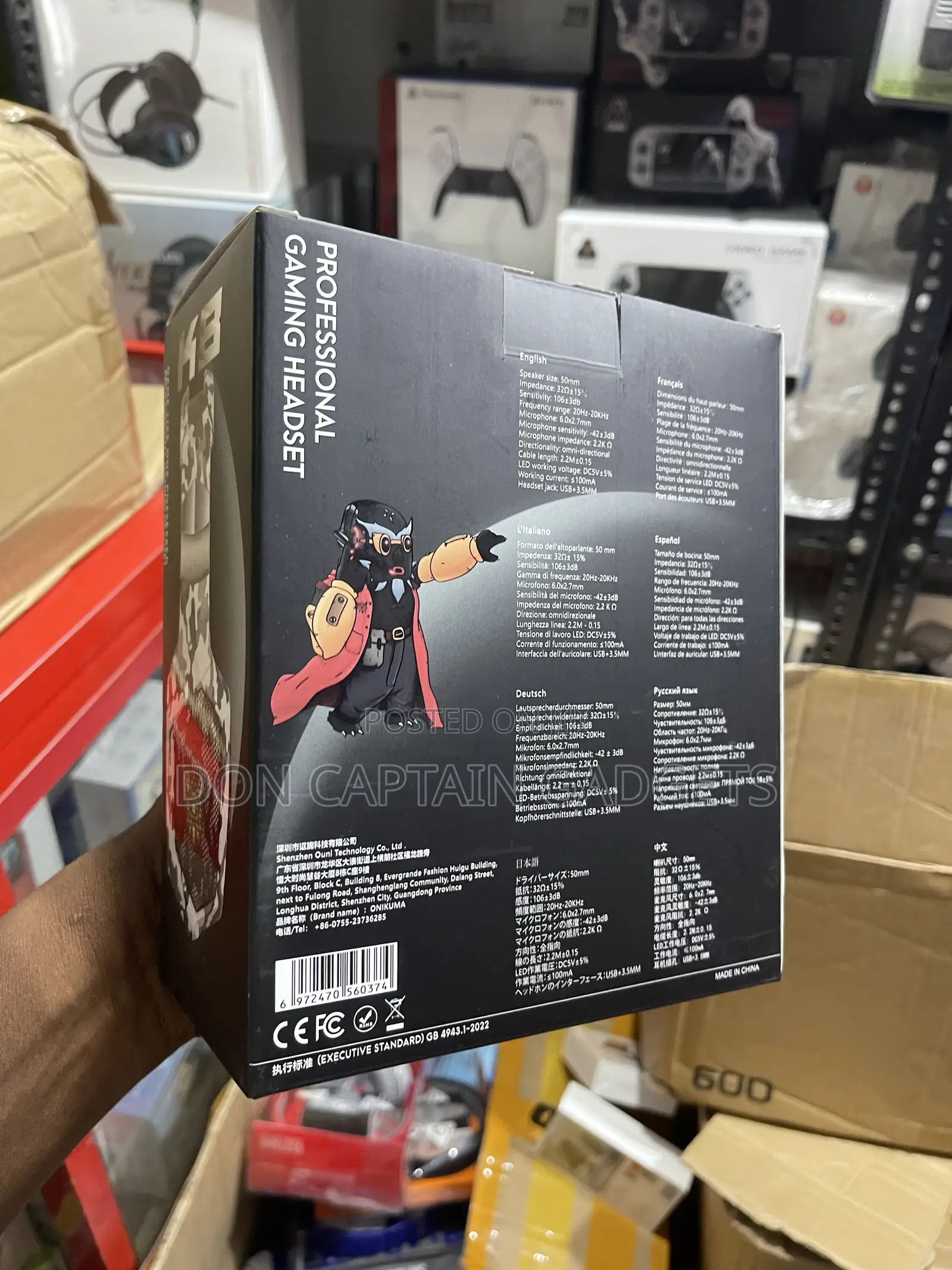  Professional Gaming Headset Onikuma