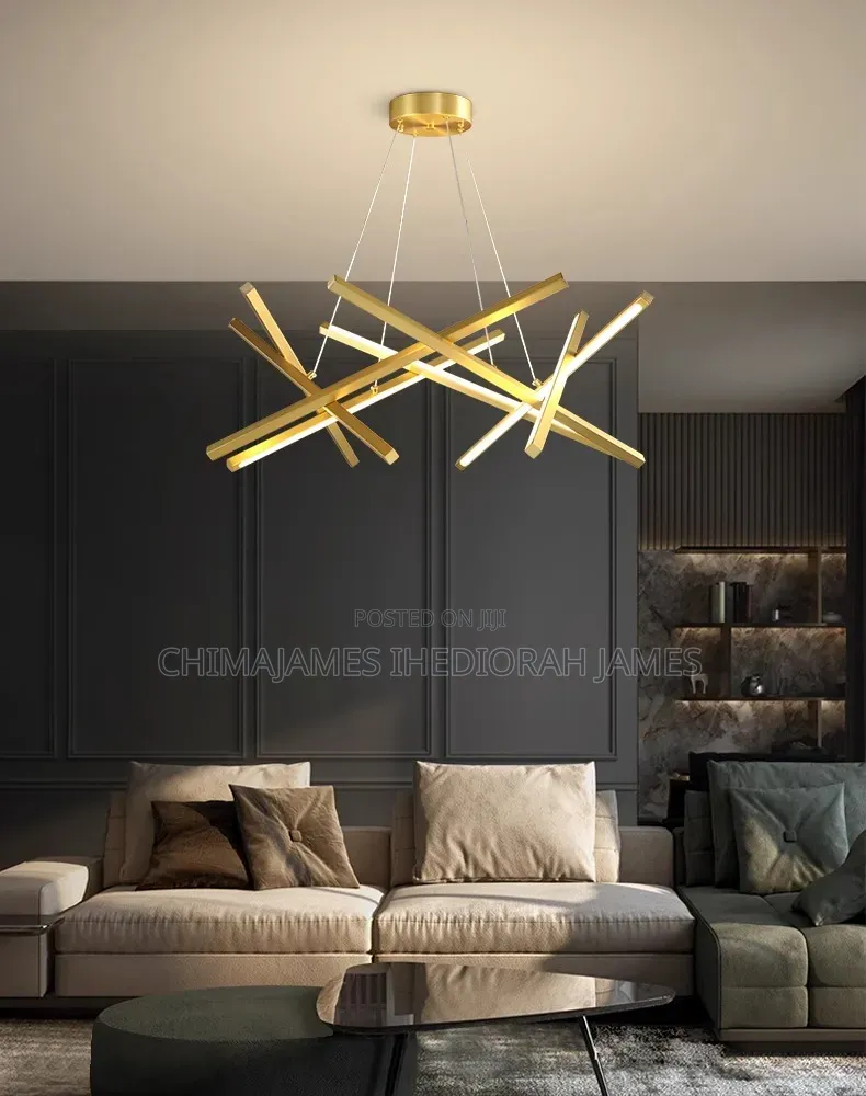 Modern LED Chandelier With Remote Control - Dimmable Ceiling Pendant