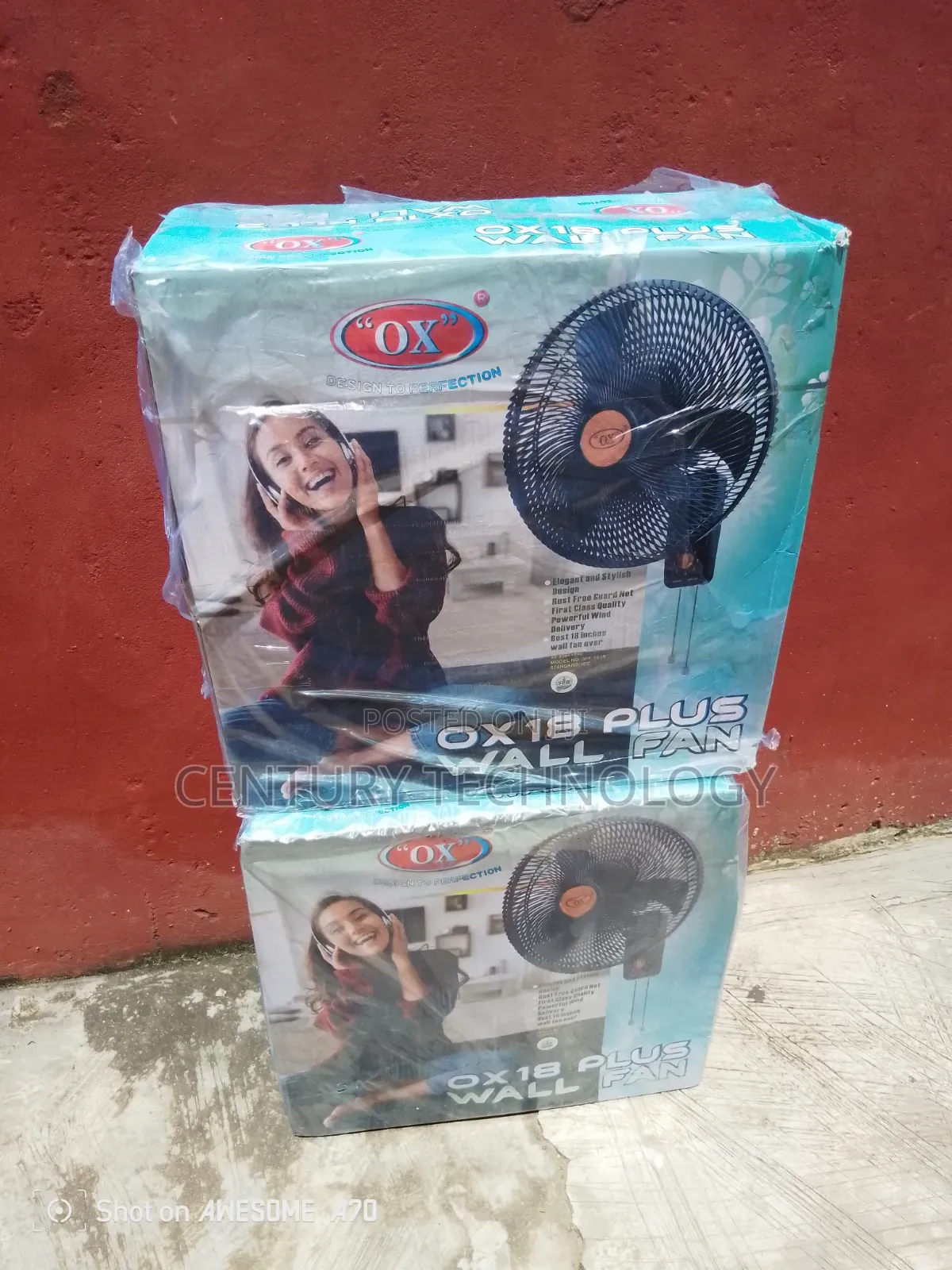 OX 18" Plus Wall Fan – Powerful Breeze, Maximum Comfort