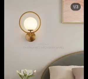 Modern Decorative Wall Lamp With Glass Shade Bedroom Bedside Loft Desi