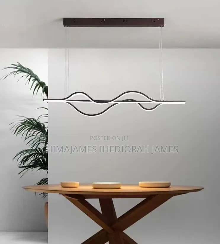 Modern LED Pendant Light With Remote Control Dimmable Hanging Fixture