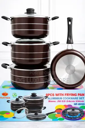 8 PCS Big Size Quality Pot Set Cookware Available