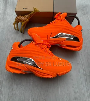Premium Bright Orange Chunky Sneakers