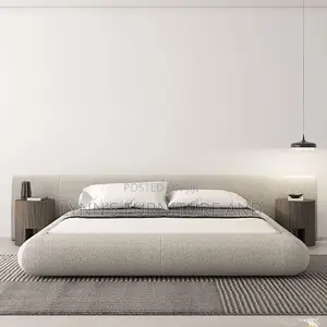 Beautiful Well Padded Bedframe With Foreign Fabric