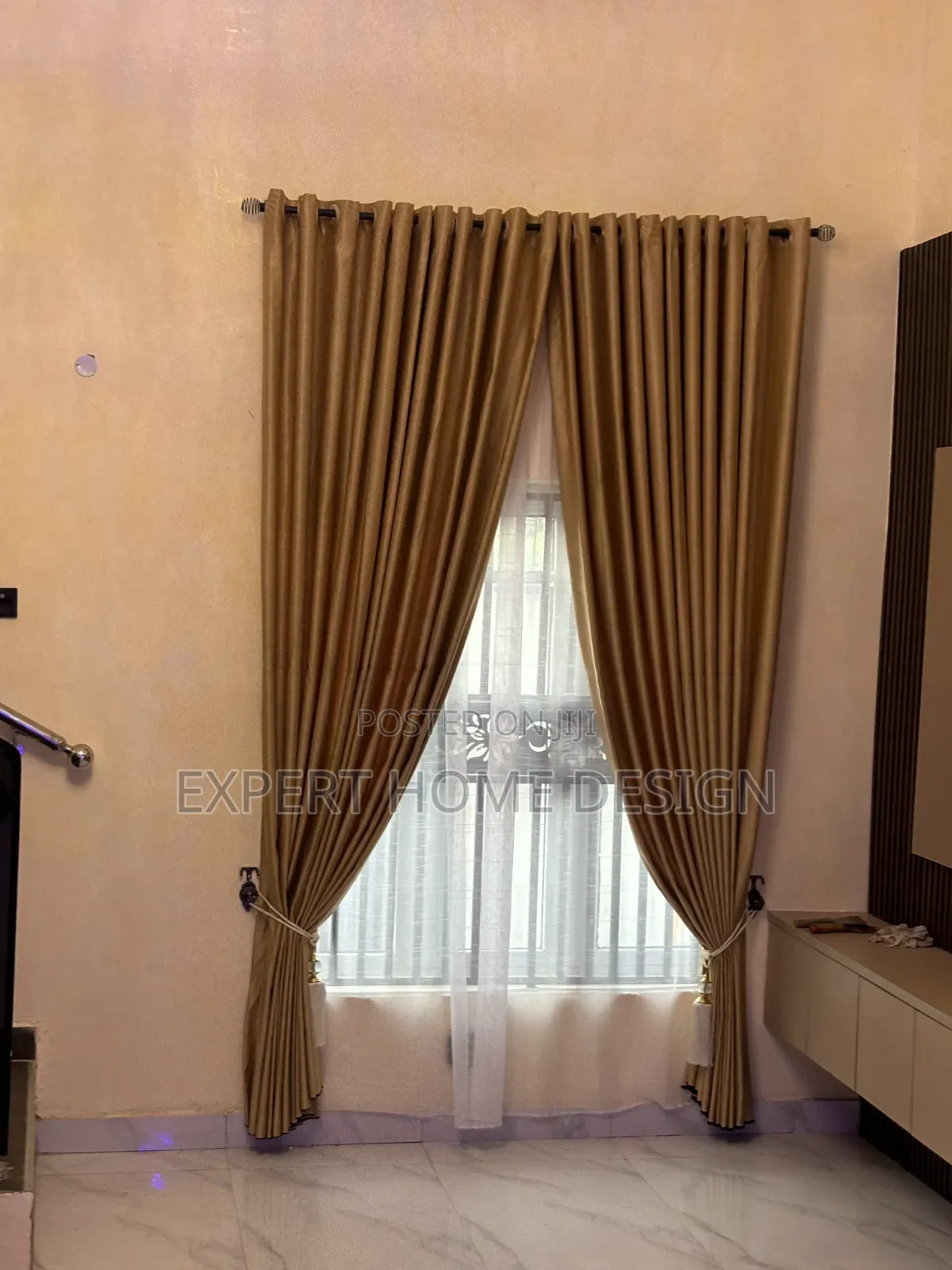 Quality Beige Curtain