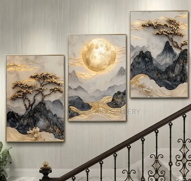 3 Pics Chinese Canvas Print