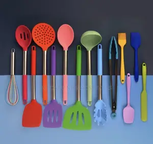 15 in 1 Multicolor Silicone Kitchen Utensils Set