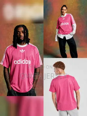 Pink Retro-Inspired Football Jersey.