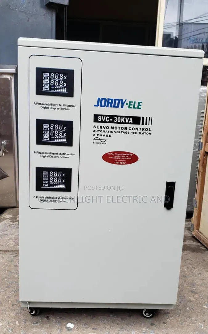 Jordy-Ele 30kva 3-Phase Automatic Voltage Stabilizer