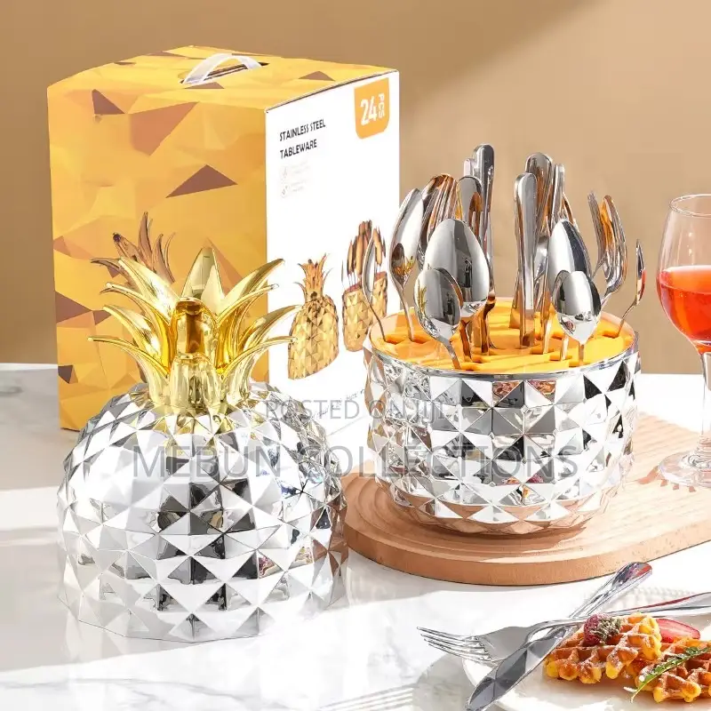 Pineapple Design Cutlery Set